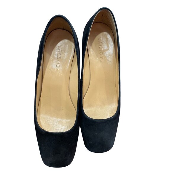 Talbots Womens Black Suede 2" Slip-On Wedge Heels Size 7.5M SKU 8861 - Picture 13 of 13